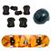 Skate Semi-pro + Kit Proteção Completo Estampas Sortidas Bel