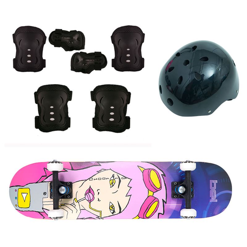 Skate-Semi-pro---Kit-Protecao-Completo-Estampas-Sortidas-Bel