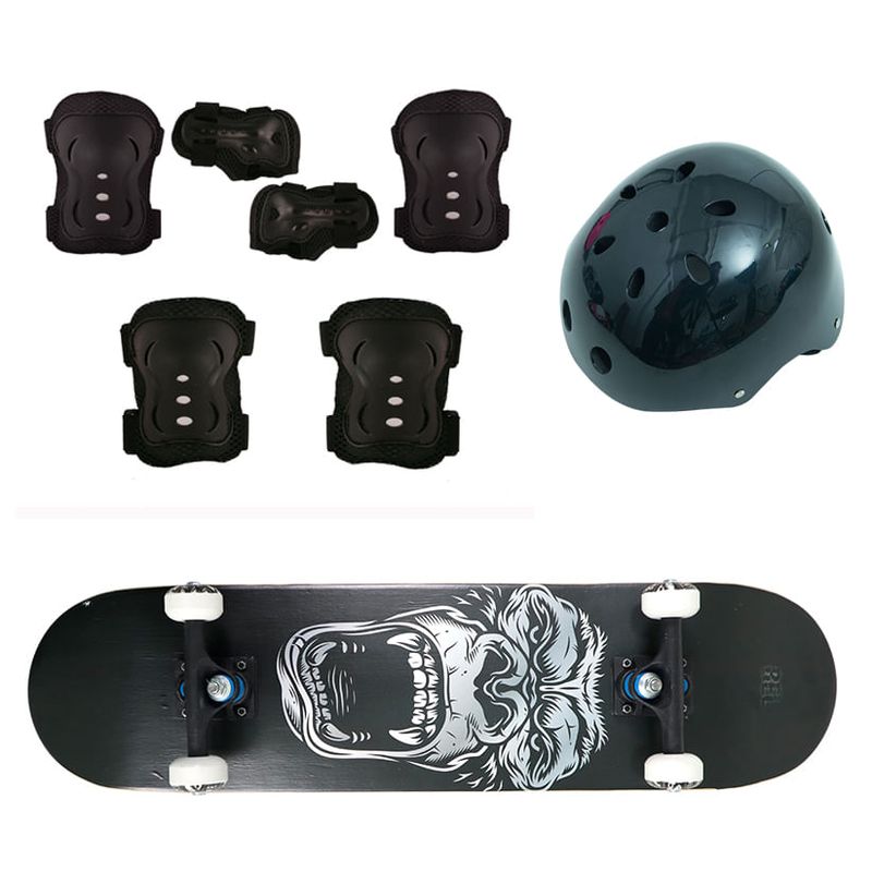Skate-Semi-pro---Kit-Protecao-Completo-Estampas-Sortidas-Bel