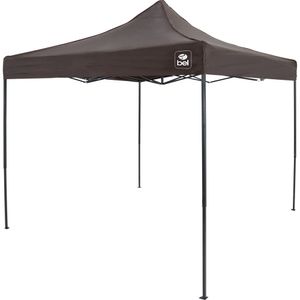 Tenda Gazebo Dobrável Pagoda 3m x 3m Oxford Marrom Bel