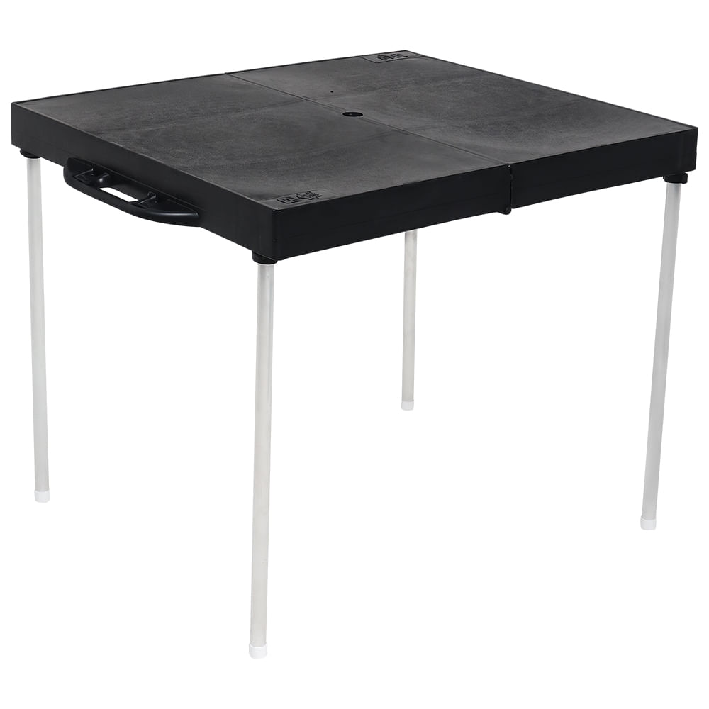 Mesa Portátil Dobrável Para Camping Preta Bel