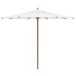 Ombrelone Treviso de Madeira e Poliéster 4,00m Branco Bel