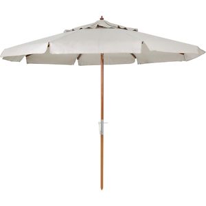 Ombrellone Central Positano em Madeira 3 metros Bege Bel
