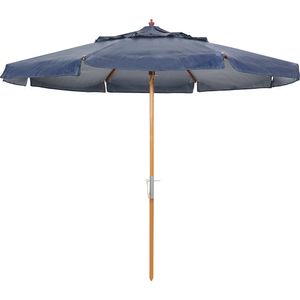 Ombrellone Central Positano em Madeira 3 metros Preto Bel