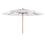 Ombrelone Positano Bagum Madeira 4,00m Branco Bel