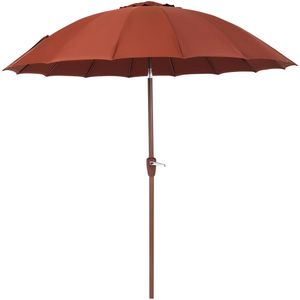 Ombrellone Articulado Chino em Alumínio 2,50 metros Marrom Bel