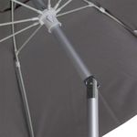 Guarda-sol Articulado Em Bagum e Haste de Alumínio 2,40m Marrom Bel