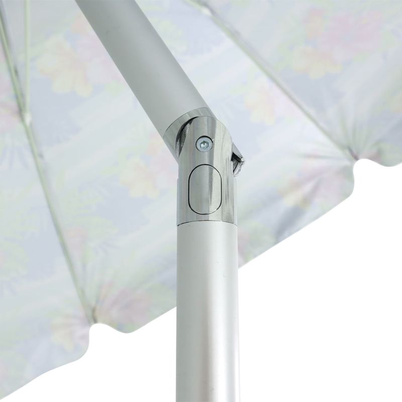 Guarda-sol Articulado Em Poliéster e Haste de Alumínio 2,40m Floral Bel