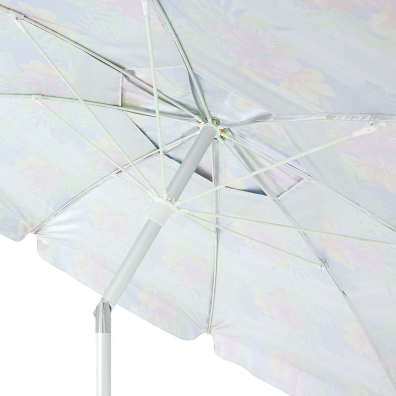 Guarda-sol Articulado Em Poliéster e Haste de Alumínio 2,40m Floral Bel