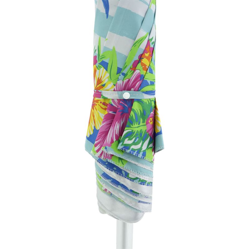 Guarda-sol Articulado Em Poliéster e Haste de Alumínio 2,40m Floral Bel