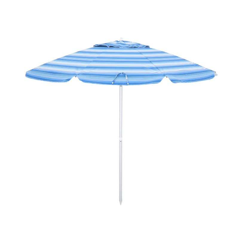 Guarda-sol Em Poliéster e Haste de Alumínio 2,40m Listrado Cores Sortidas Bel