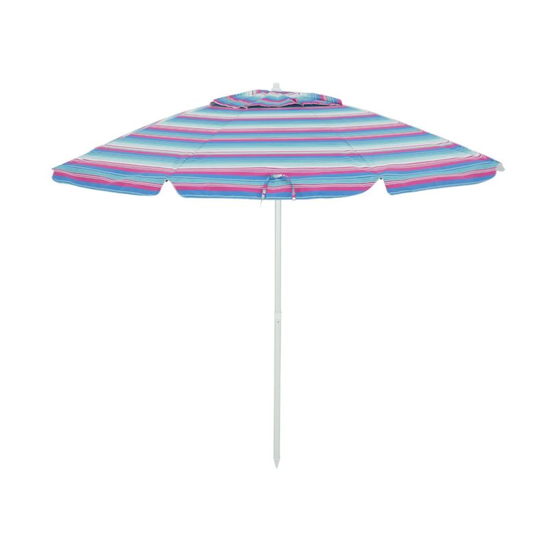 Guarda-sol Em Poliéster e Haste de Alumínio 2,40m Listrado Cores Sortidas Bel