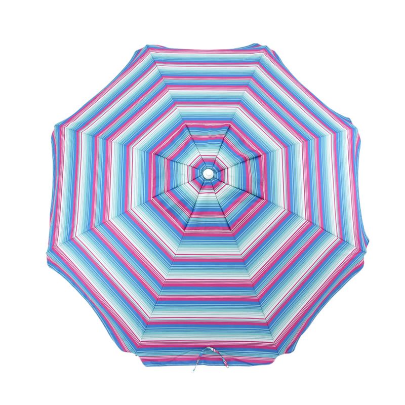 Guarda-sol Em Poliéster e Haste de Alumínio 2,40m Listrado Cores Sortidas Bel