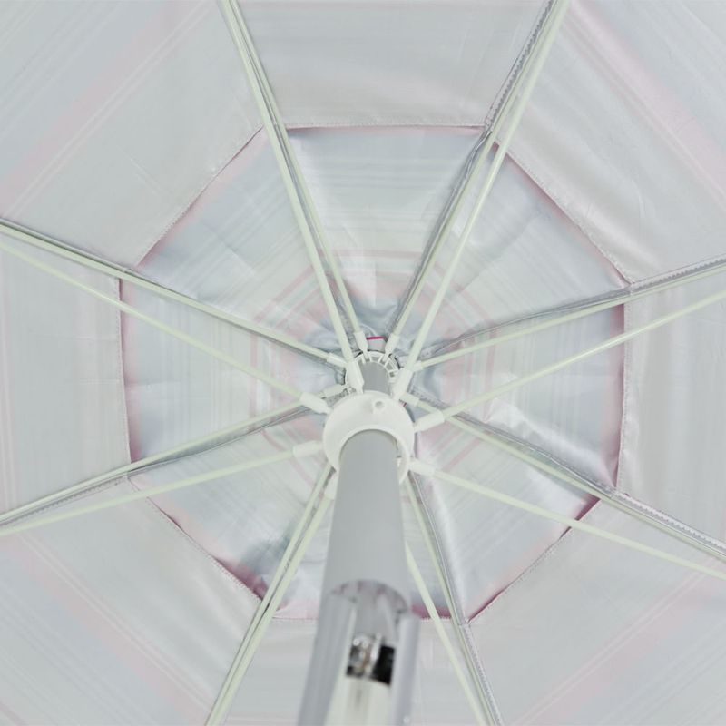 Guarda-sol Em Poliéster e Haste de Alumínio 2,40m Listrado Cores Sortidas Bel