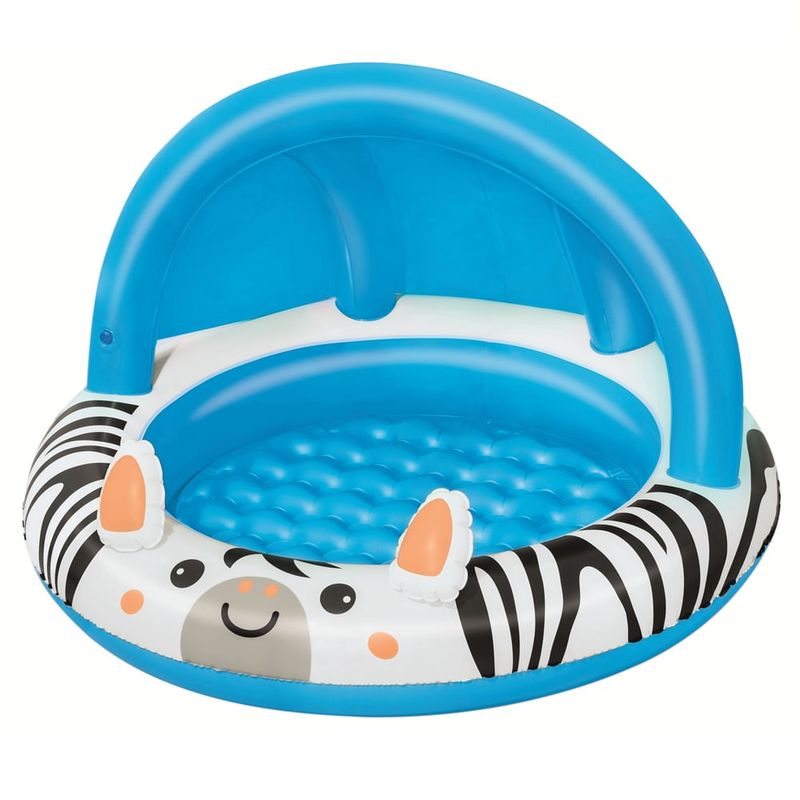 Piscina Inflável 26l Zebra com Cobertura e Proteção Uv Bel