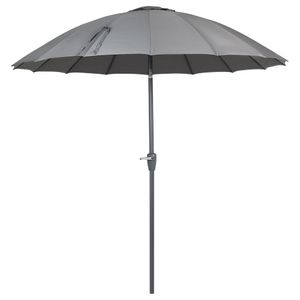 Ombrellone Articulado Chino em Alumínio 2,50 metros Cinza Bel