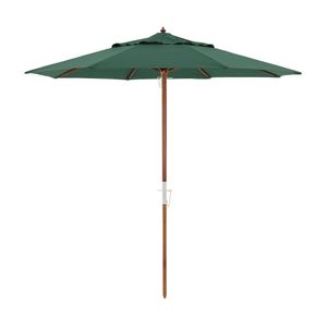 Ombrellone Central Treviso em Madeira 2,40 metros Verde Oliva Bel