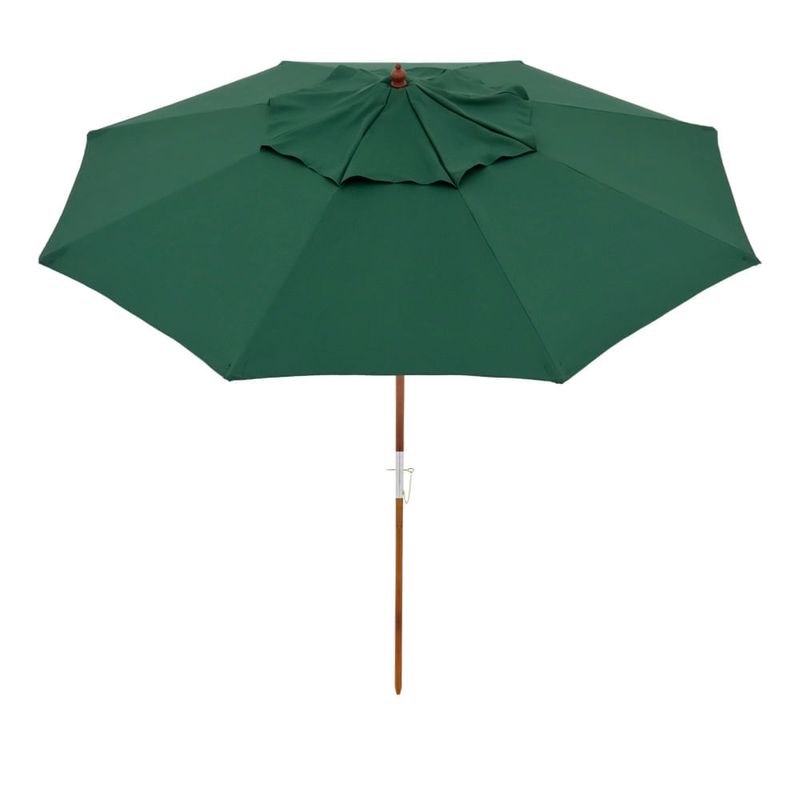 Ombrelone Treviso de Madeira Em Poliéster 2,40m Verde Oliva Bel