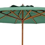 Ombrelone Treviso de Madeira Em Poliéster 2,40m Verde Oliva Bel