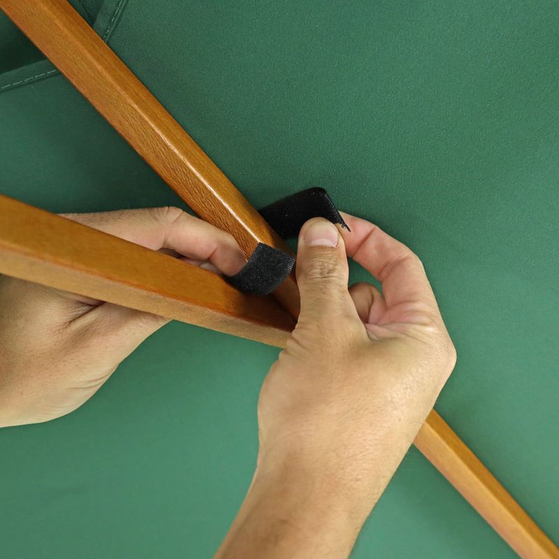 Ombrelone Treviso de Madeira Em Poliéster 2,40m Verde Oliva Bel