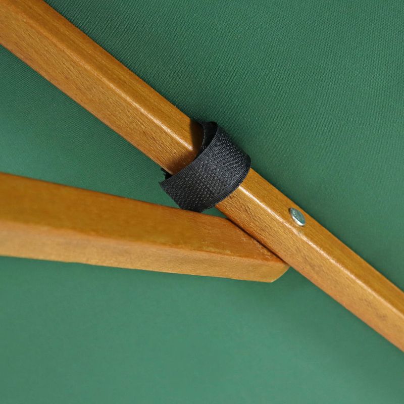 Ombrelone Treviso de Madeira Em Poliéster 2,40m Verde Oliva Bel
