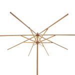 Ombrelone Treviso de Madeira Em Poliéster 2,40m Verde Oliva Bel