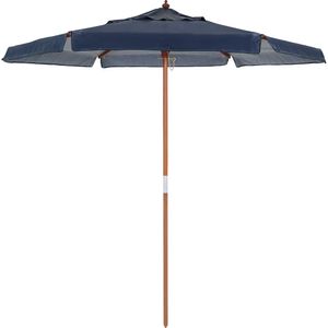 Ombrellone Central Itapema em Madeira 2,00 metros Azul Bel