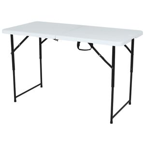 Mesa Dobrável Portátil Prática 1,22m Branca Bel