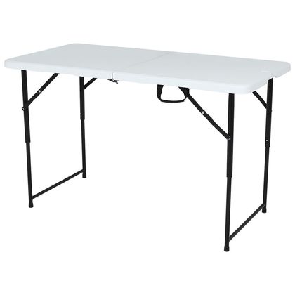 Mesa Dobrável Portátil Prática 1,22m Branca Bel