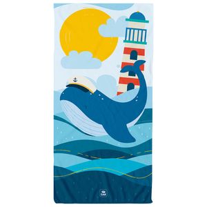 Toalha de Praia Cotton Soft Grande 1,40m Baleia Bel
