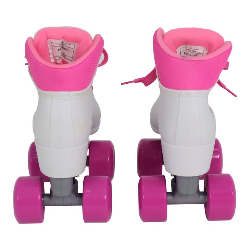 Patins Quad Love Unicórnio Branco 35 Bel