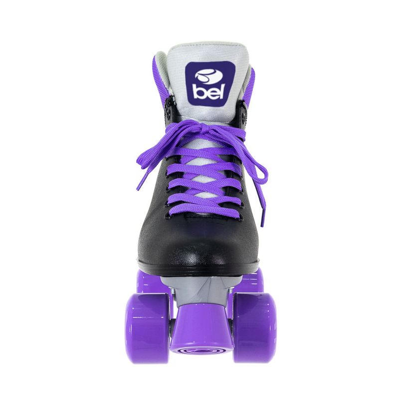 Patins Quad Retro Basic Preto & Roxo Bel