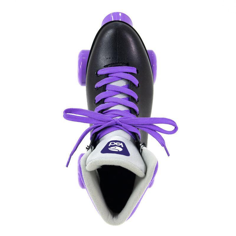 Patins Quad Retro Basic Preto & Roxo Bel