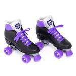 Patins Quad Retro Basic Preto & Roxo Bel
