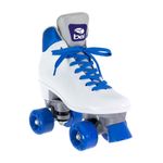 Patins Quad Retro Basic Branco & Azul Bel