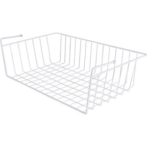 Cesto Suspenso Para Prateleira G Branco Bel