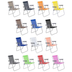 Cadeira Alta Lazy em Alumínio Cores Sortidas Bel