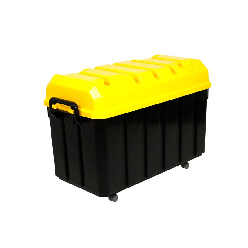 Caixa Plástica Multiuso com Alça e Rodinhas Bel