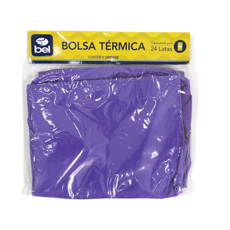 Bolsa Térmica 24 Latas Em Poliéster Cores Sortidas Bel