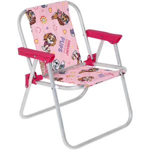 Cadeira Infantil em Alumínio Patrulha Canina Rosa Bel