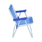 Cadeira Infantil Em Alumínio Azul Bel