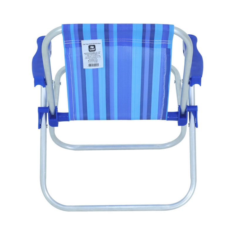 Cadeira Infantil Em Alumínio Azul Bel