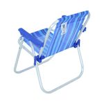 Cadeira Infantil Em Alumínio Azul Bel