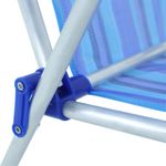 Cadeira Infantil Em Alumínio Azul Bel