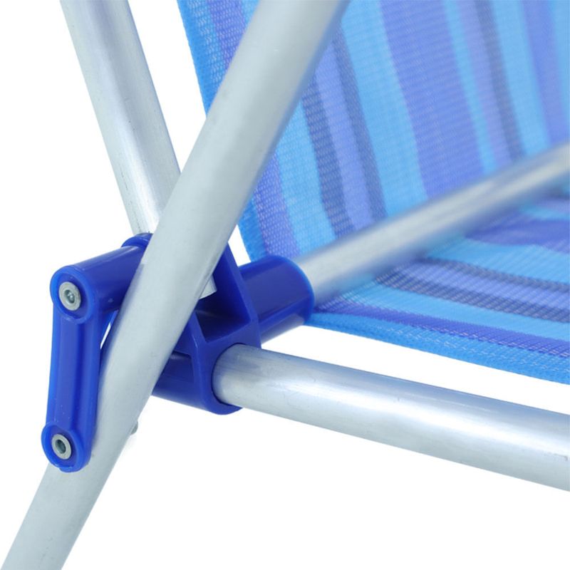 Cadeira Infantil Em Alumínio Azul Bel