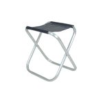Banqueta Em Alumínio Dobrável Preta Bel