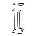 Suporte de Papel Higiênico de Chão com Porta Celular Preto Bel