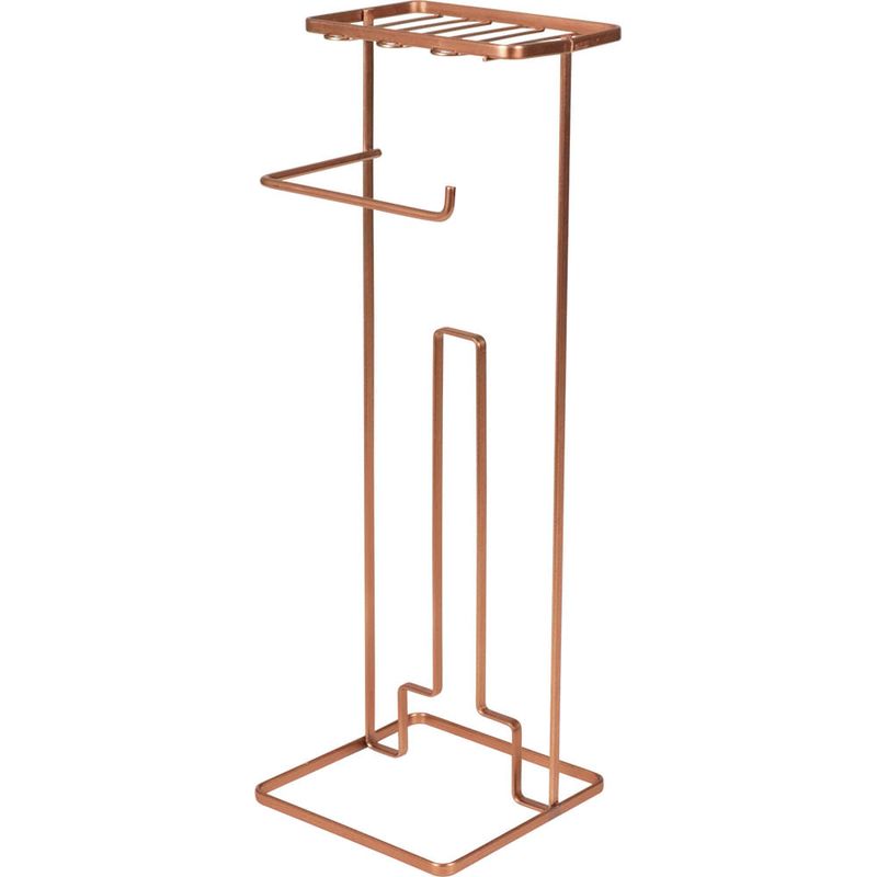 Suporte Papel Higienico Chao C/porta Celular Cobre - Bel