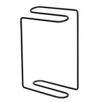 Suporte Toalha Lavabo Preto - Bel