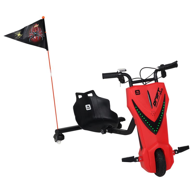 Triciclo Elétrico Drift 36v 250w Vermelho Bel